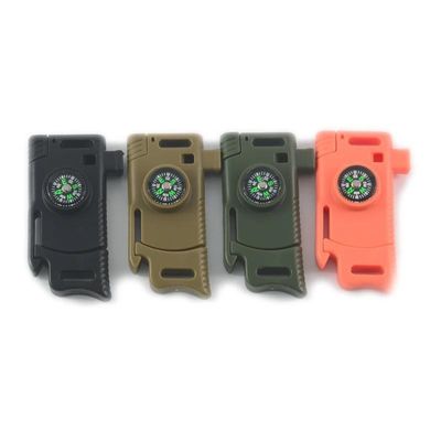 멀티 툴 파이어 스타터 휘파람 나침반 캠핑 하이킹을위한 전술 Buckle 13mm 크기