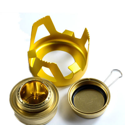 알루미늄 합금 야외 캠핑 미니 알코올 스토브 휴대용 피크닉 스피릿 번어 145mm