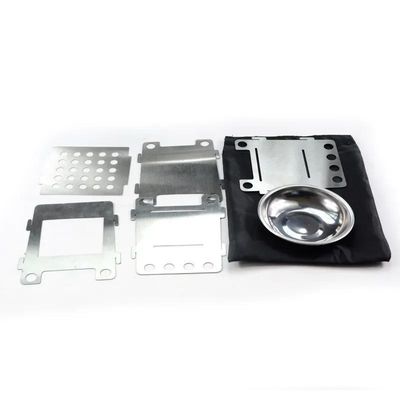 105mm 휴대용 스테인리스 스틸 접이식 미니 배낭 캠핑 목재 연연장