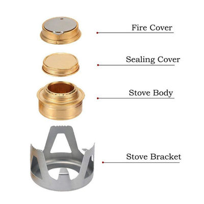 캠핑 피크닉용 휴대용 요리 미니 스피릿 번어 접이식 알루미늄 야외 오븐