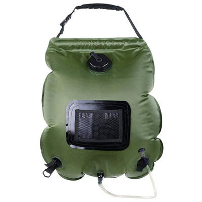 태양열 샤워용 20L PVC 휴대용 야외 캠핑 샤워 가방 녹색 또는 파란색