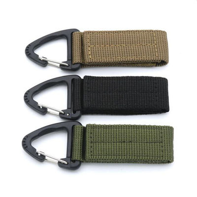 65x25mm 나일론 카라빈어 키 체인 스트랩 키 홀더 야외 활동을위한 완벽한