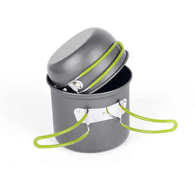 야외 캠핑 하이킹 픽닉 알루미늄 합금 12X16cm 배낭 요리 냄비 메스 키트