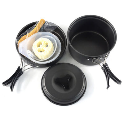 야외 알루미늄 비 스틱 요리 기기 캠핑 요리 냄비 편리 US 0.580kg