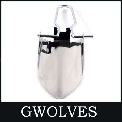 22.5X6.3cm 스테인리스 스틸 접이식 미니 정원 손 껍데기 야외 생존 장비