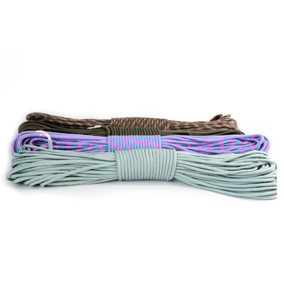 100FT 야외 생존 550 파라코드 폴리에스터 4mm 파라코드 로프