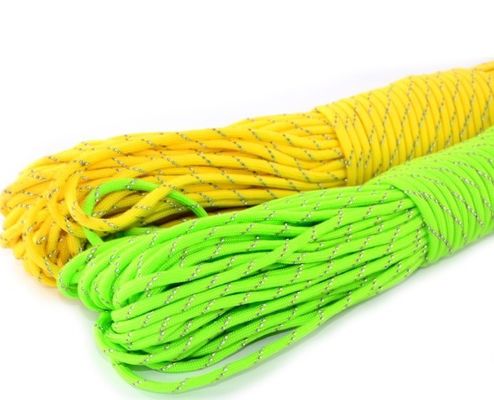 100ft 반사 7 스트랜드 파라코드 4mm 폴리에스터 파라코드 550 지름 4mm 반사