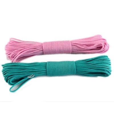 야외 생존 Paracord 550 7 내부 스트랜드 타입iii 폴리에스터 Paracord 엮은 로프