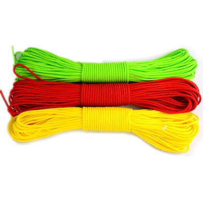 100FT 4mm 7 코어 낙하산 코드 생존 폴리에스터 550 파라코드 로프 및 다재다능