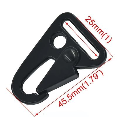 검은색 25mm 금속 HK 키 체인 스냅 독수리 갈고리 반려동물 목걸이 예상 배송 시간