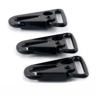 배송 비용 주황 합금 25mm 키 체인 스냅 갈고리 블랙 카라빈 HK 클립 가방