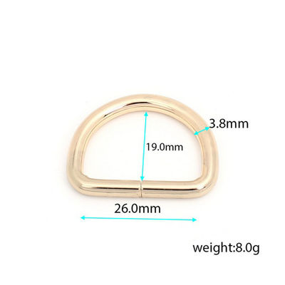 미국 20mm 25mm 금 금속 D 반지  Buckle 가방 액세서리 30 일 반환 정책