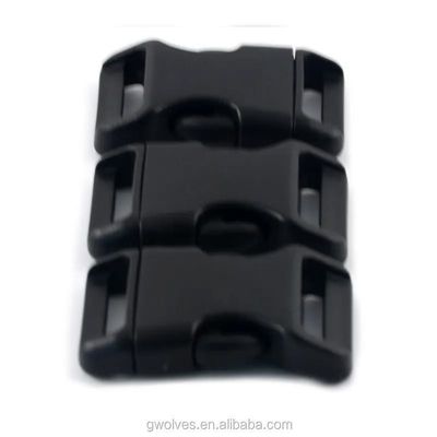 15mm / 20mm 커브 디자인과 5/8 &quot;옆 방출 필요를 가진 플라스틱 Paracord Buckle