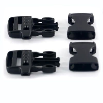사용자 정의 20mm 조정 가능한 비상 Paracord 플라스틱 측면 풀기 휘파람 Buckle