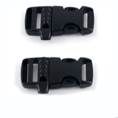 사용자 정의 20mm 조정 가능한 비상 Paracord 플라스틱 측면 풀기 휘파람 Buckle