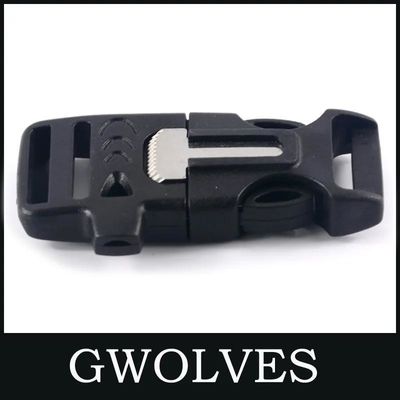 야외 Paracord 서바이벌 화재 시작 휘파람 Buckle ASD578 비상 상황