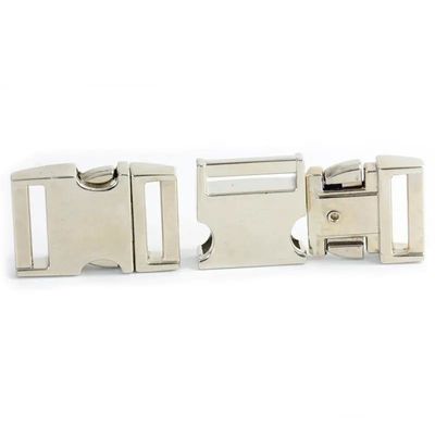 사이드 릴리스 스타일 금속 개 목걸이 합금 구부러진 빠른 릴리스 Buckle 5/8 &quot;US 1/Piece